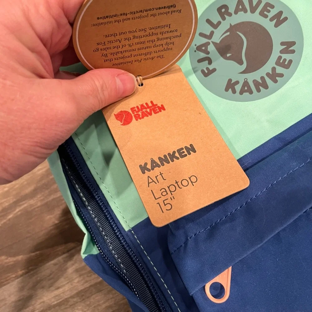 Fjallraven Kanken Art Mini Backpack - Coast Line/Sky NWT limited edition - Picture 11 of 15